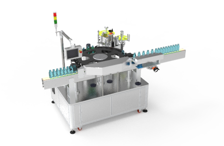 高速圓型調味料瓶貼標機